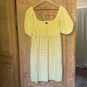 Yellow Gingham Dress